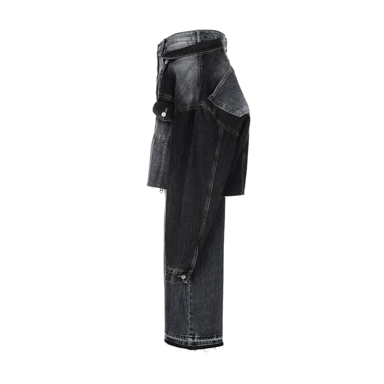 surgery hybrid set-up docked jeans 'black denim'