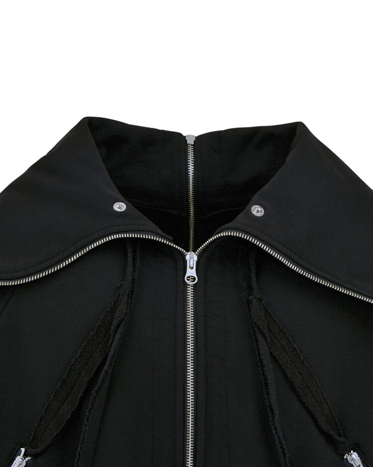 surgery back-forth sweat jacket 'black'