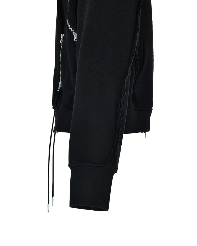 surgery back-forth sweat jacket 'black'