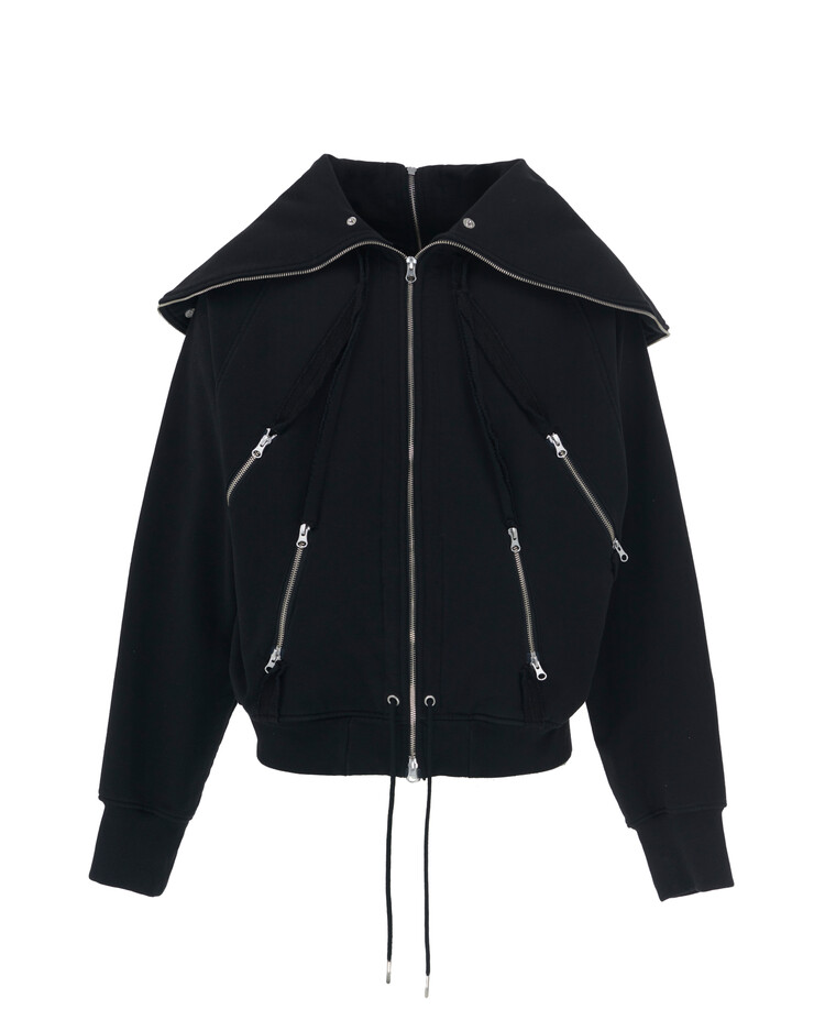 トップス SURGERY BACK FORTH SWEAT JACKET surgery back-forth sweat jacket 'black'