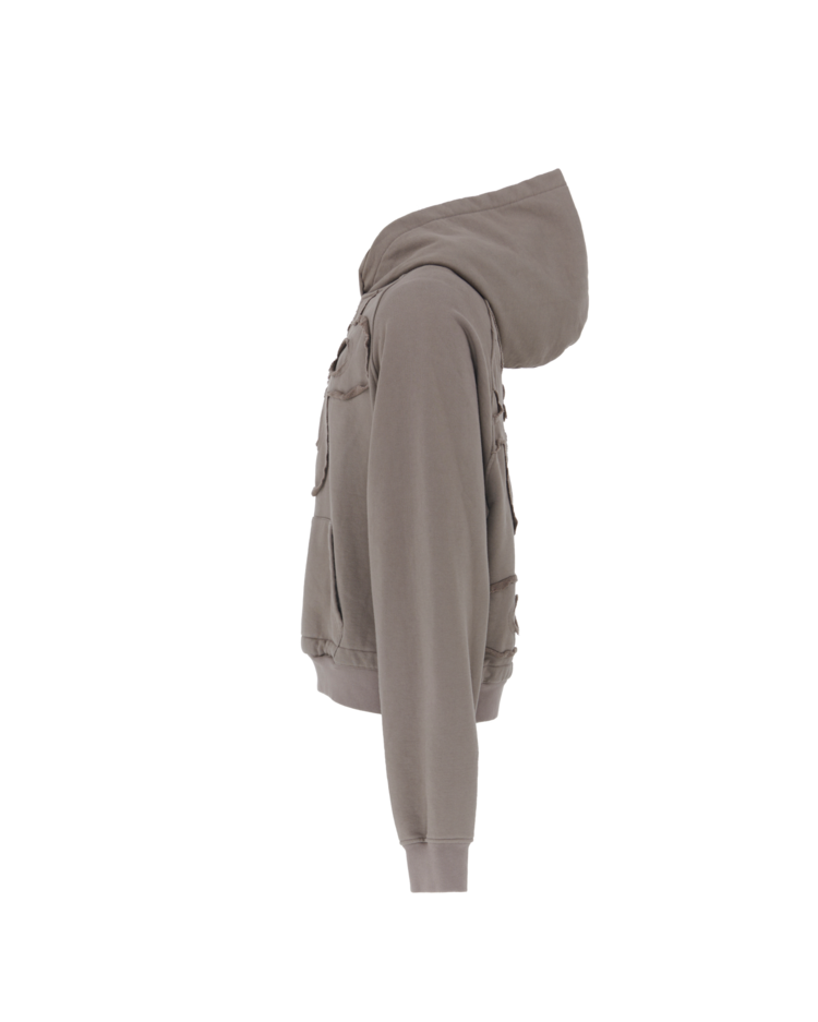 surgery clover logo patchs sweat hoodie 'cocoa'