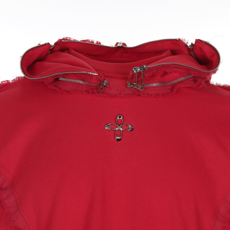 ★SURGERY★ NINJA 3-WAY LONG SLEEVES T-SHIRTS surgery ninja 3-way long sleeves T-shirts 'red'