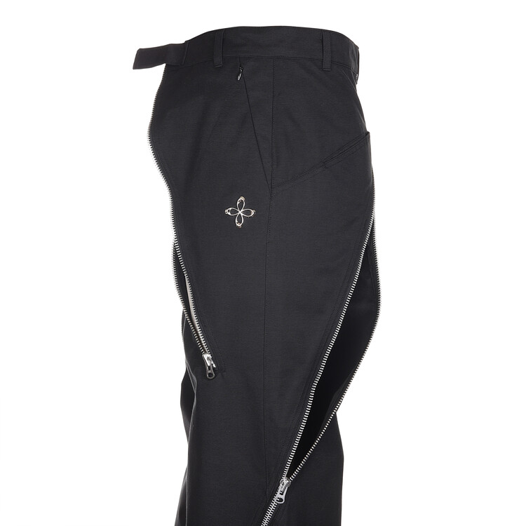 【SURGERY】technical tripple zip pants black surgery technical tripple zip pants 'black'