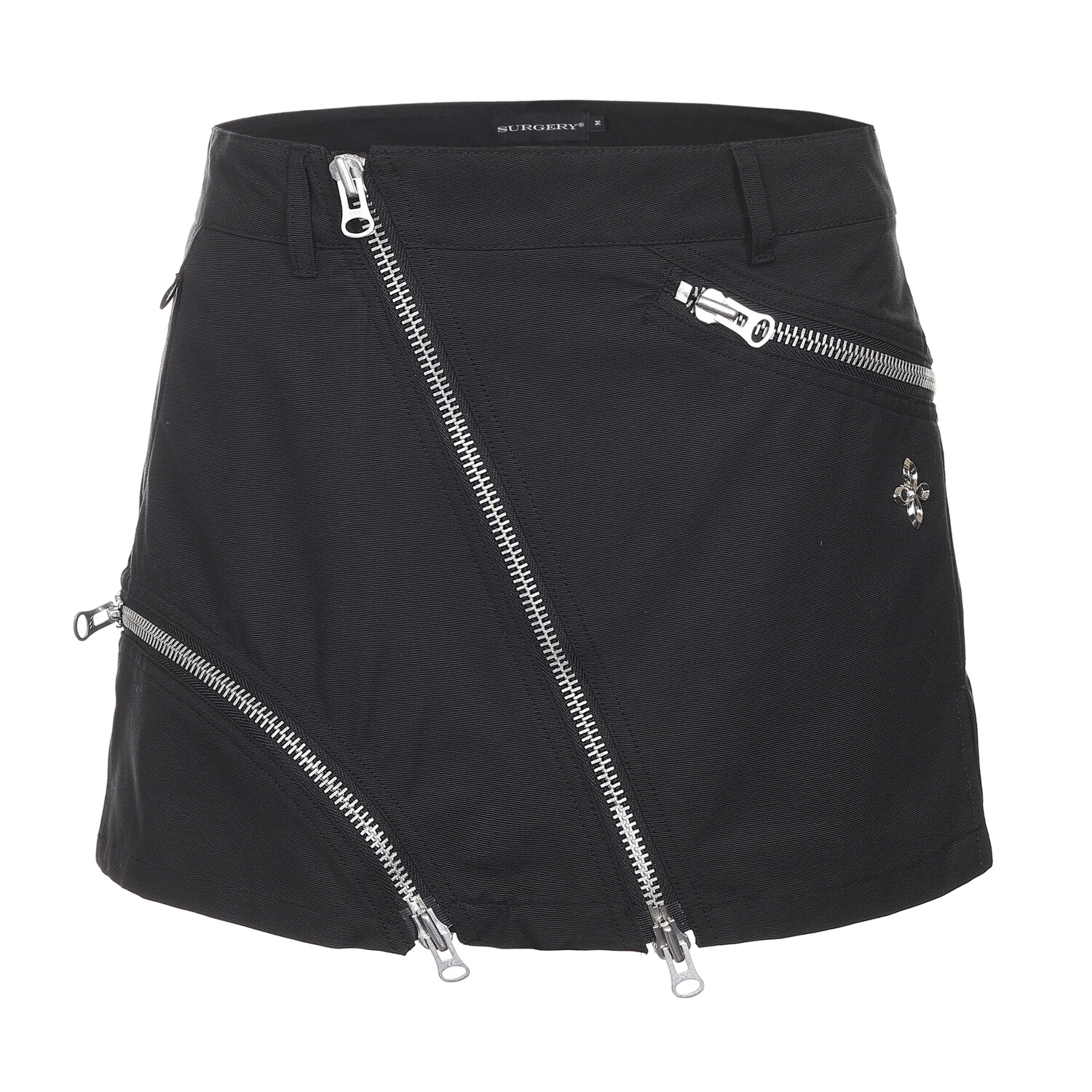 ★SURGERY★ SURGERY TECHNICAL TRIPPLE ZIP SKIRT surgery technical tripple zip skirt 'black'