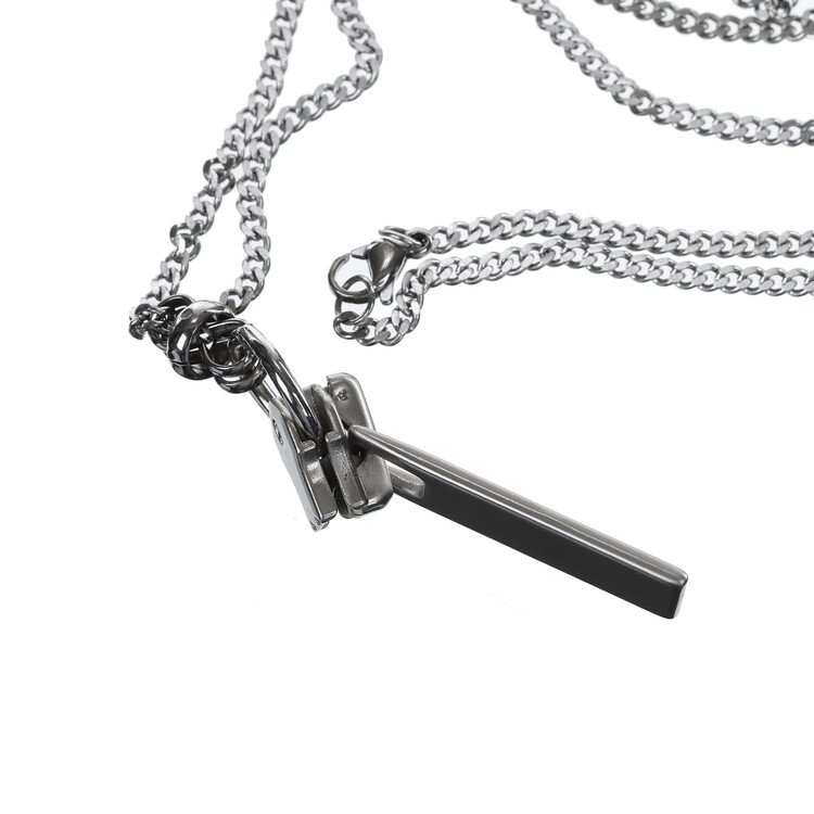 【SURGERY】 operatingroom logo zipper slider necklace surgery operatingroom logo zipper slider necklace