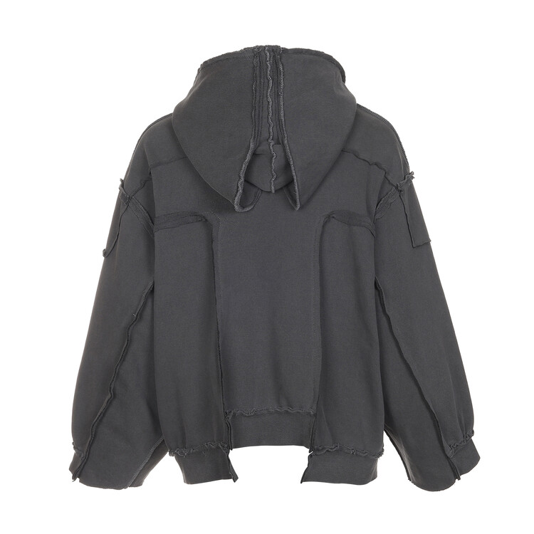 surgery remake over pigment dekki hood jacket 'charcoal'