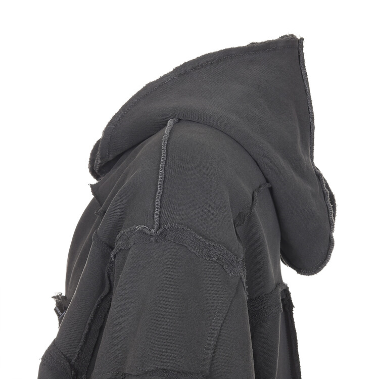 surgery remake over pigment dekki hood jacket 'charcoal'