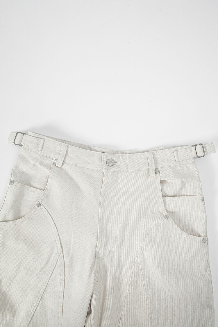 surgery structured boot-pants 