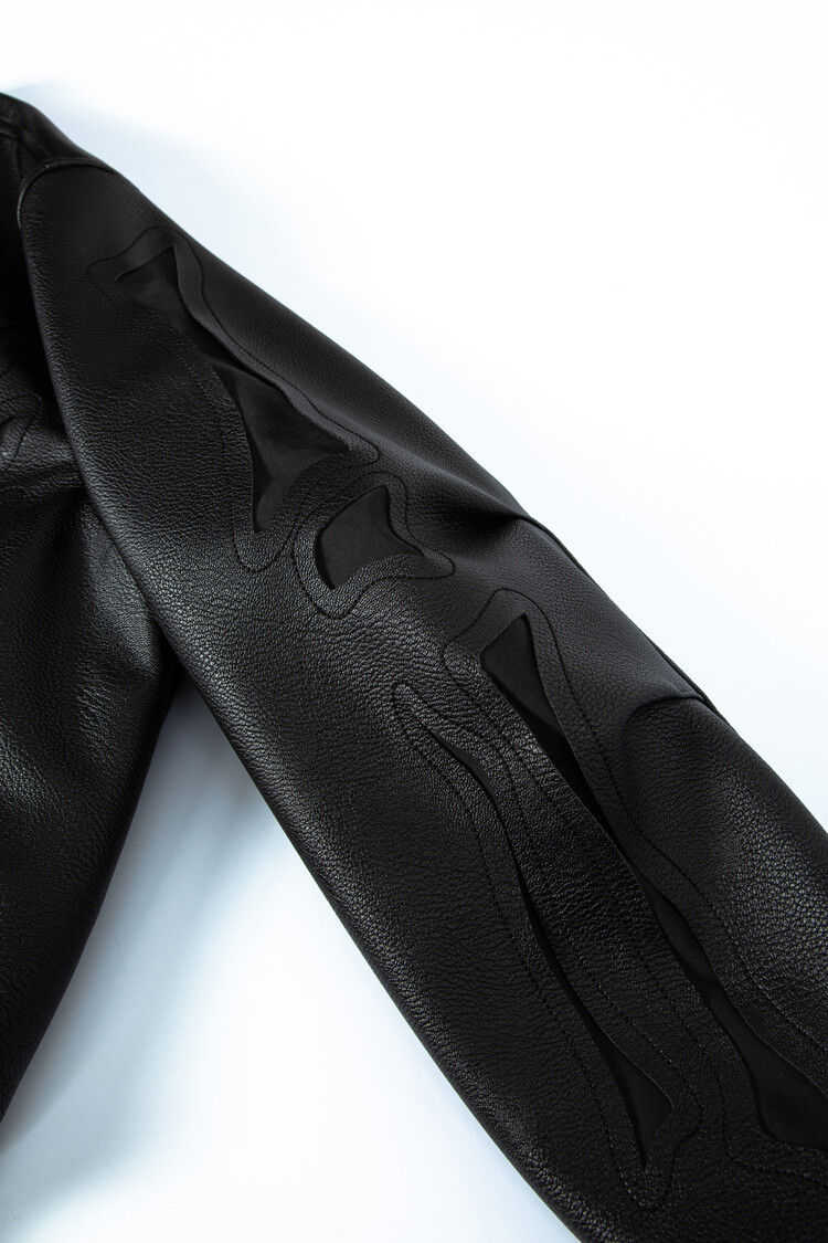 surgery bone cutting varsity jacket 'all black'