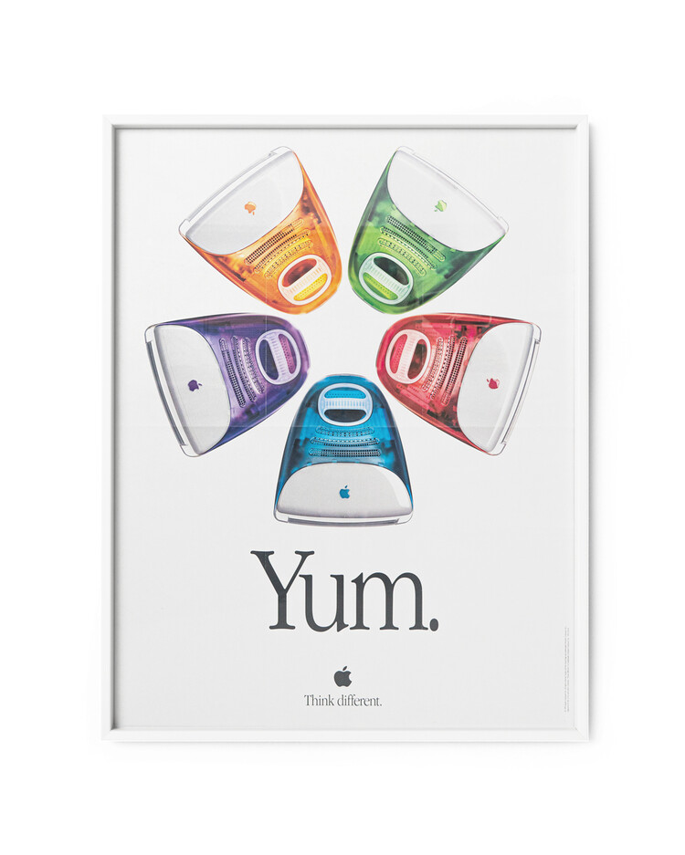 Apple iMac G3 'Five Flavors Yum' Original Poster 56x70