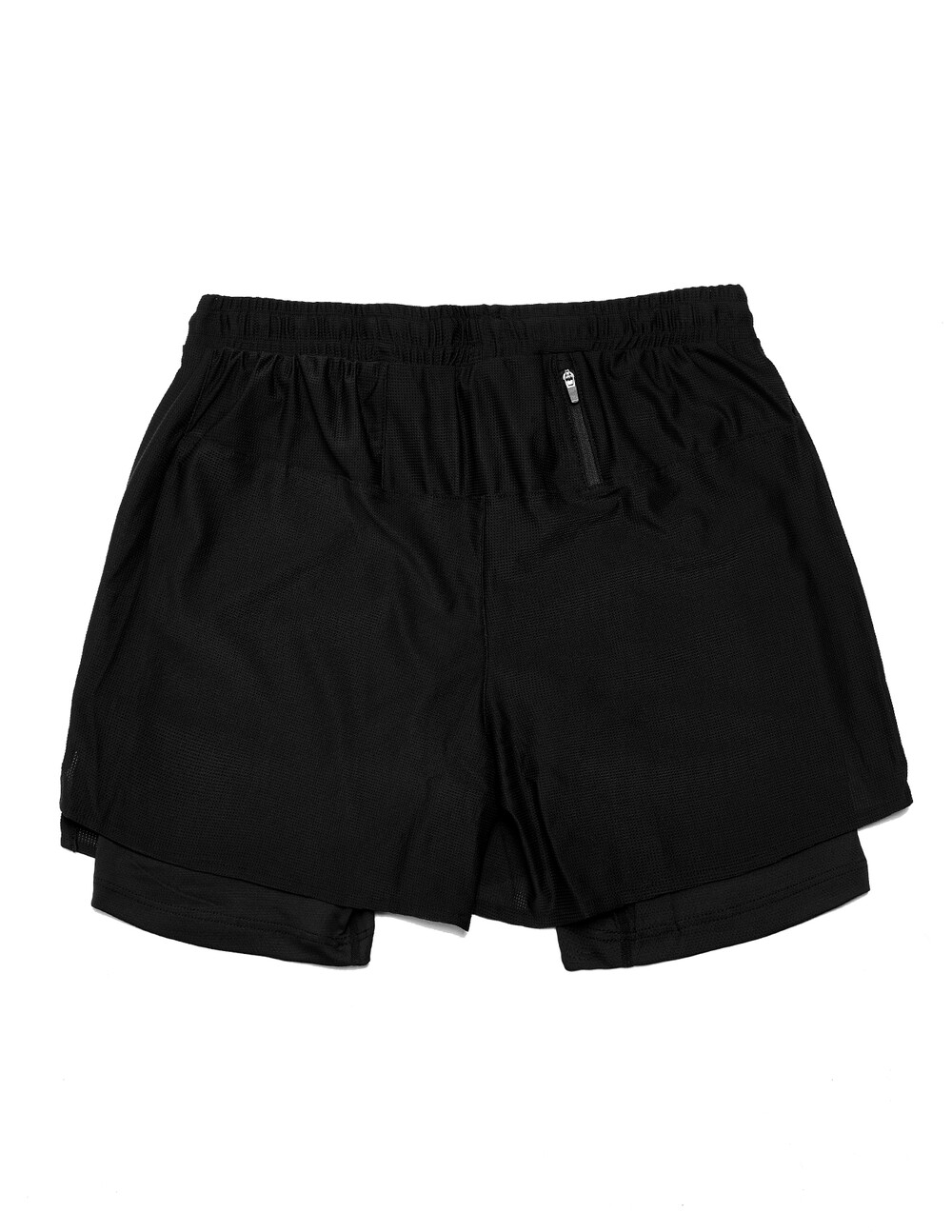 Lined Race Short, Black