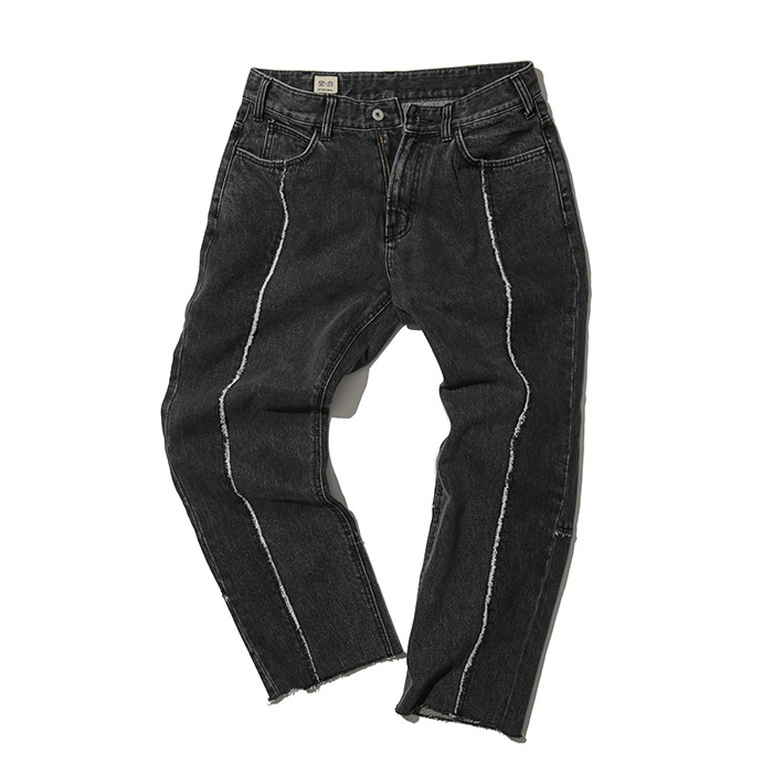 Raw Edge Detail Denim