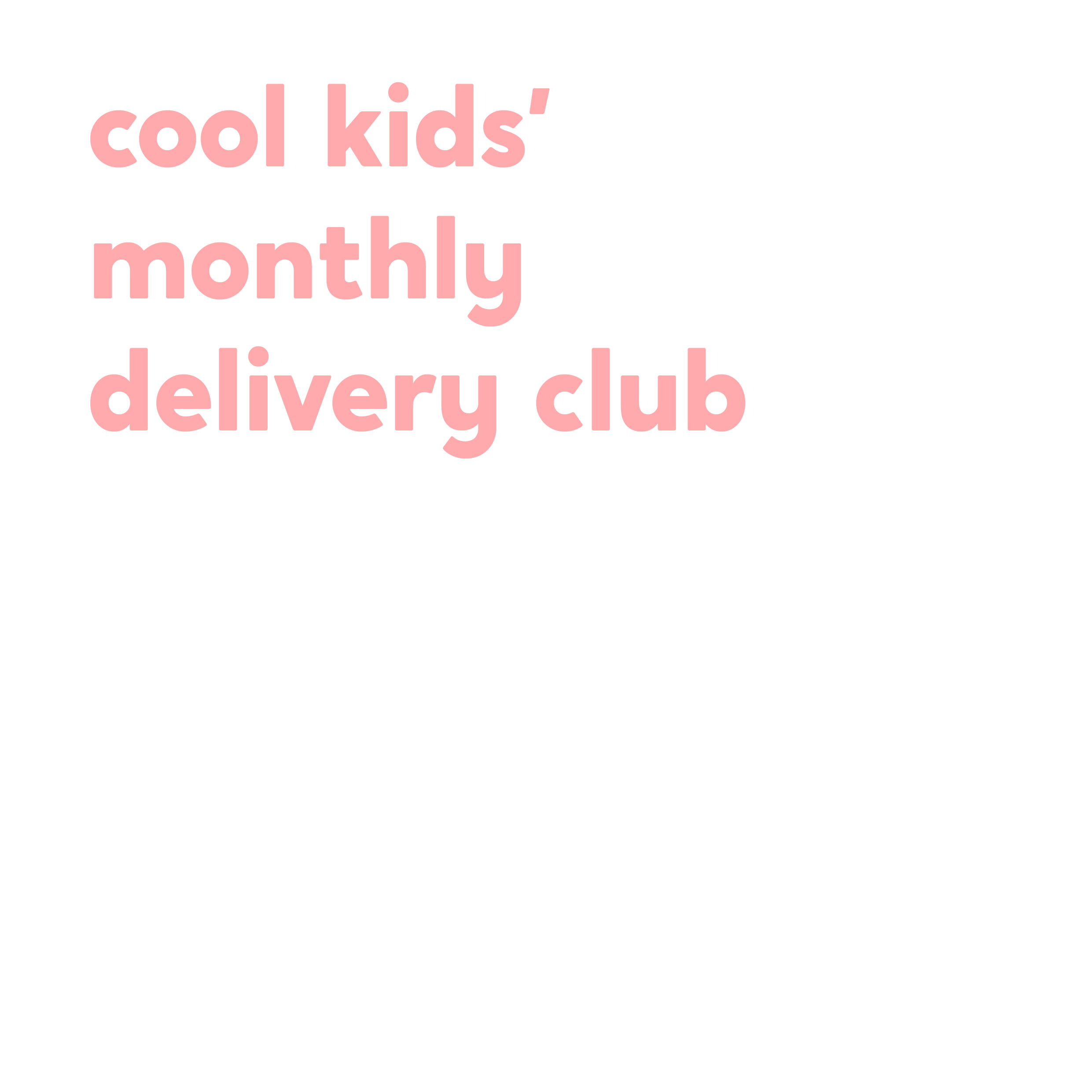 Monthly delivery clubs