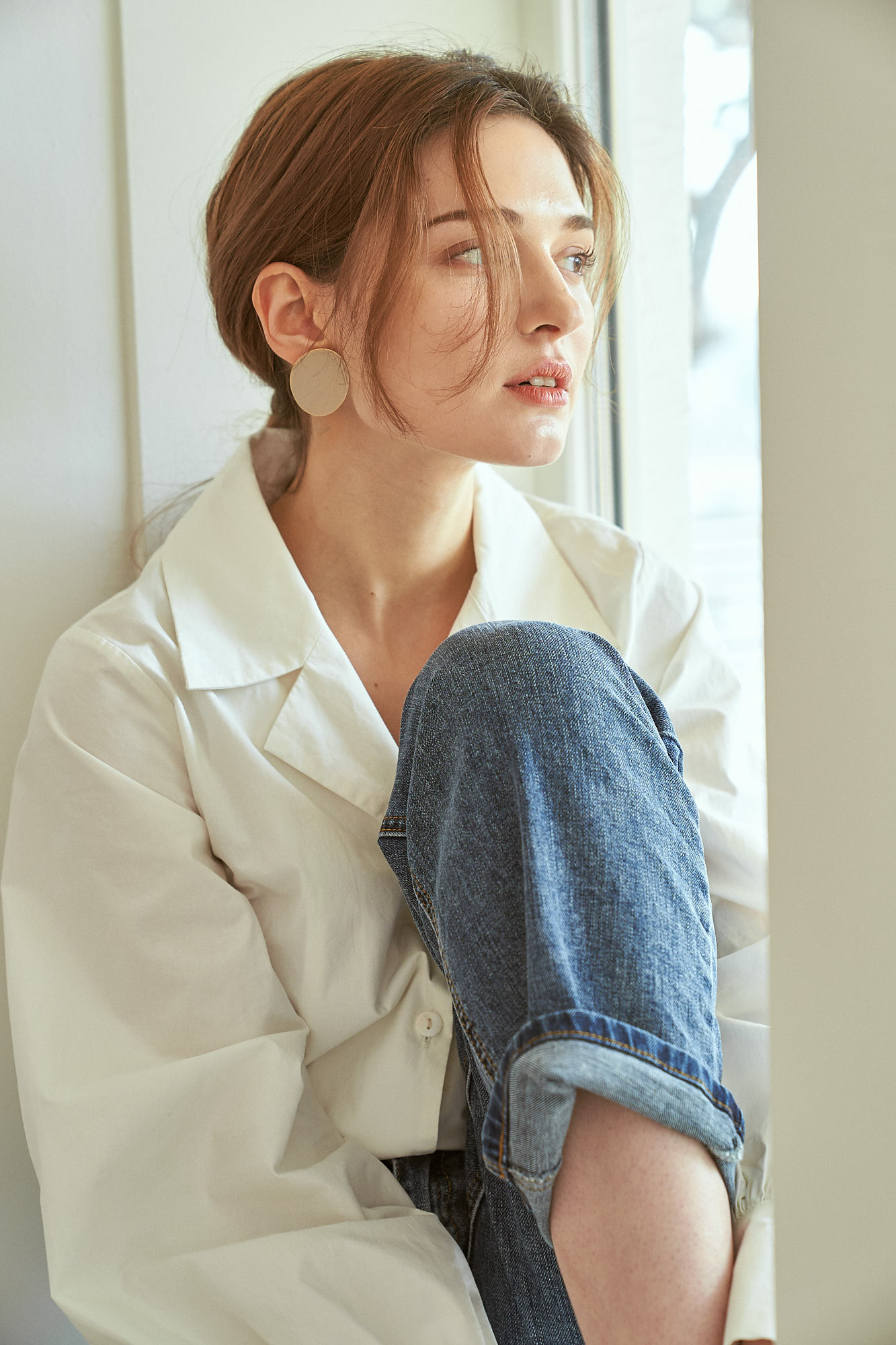 Wizwid:위즈위드 - [Lenina:르니나][하루특가] Puff Sleeve Shirt[Wh]