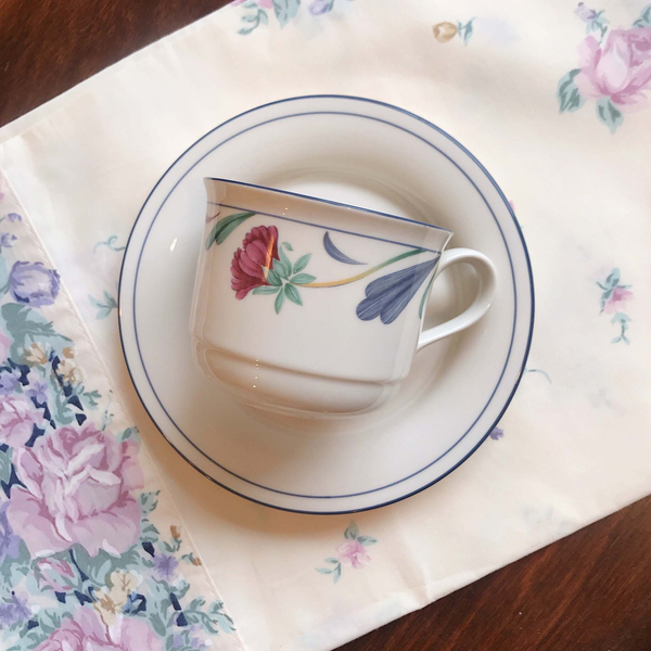 vintage Lenox coffee cup saucer set (2 colors)