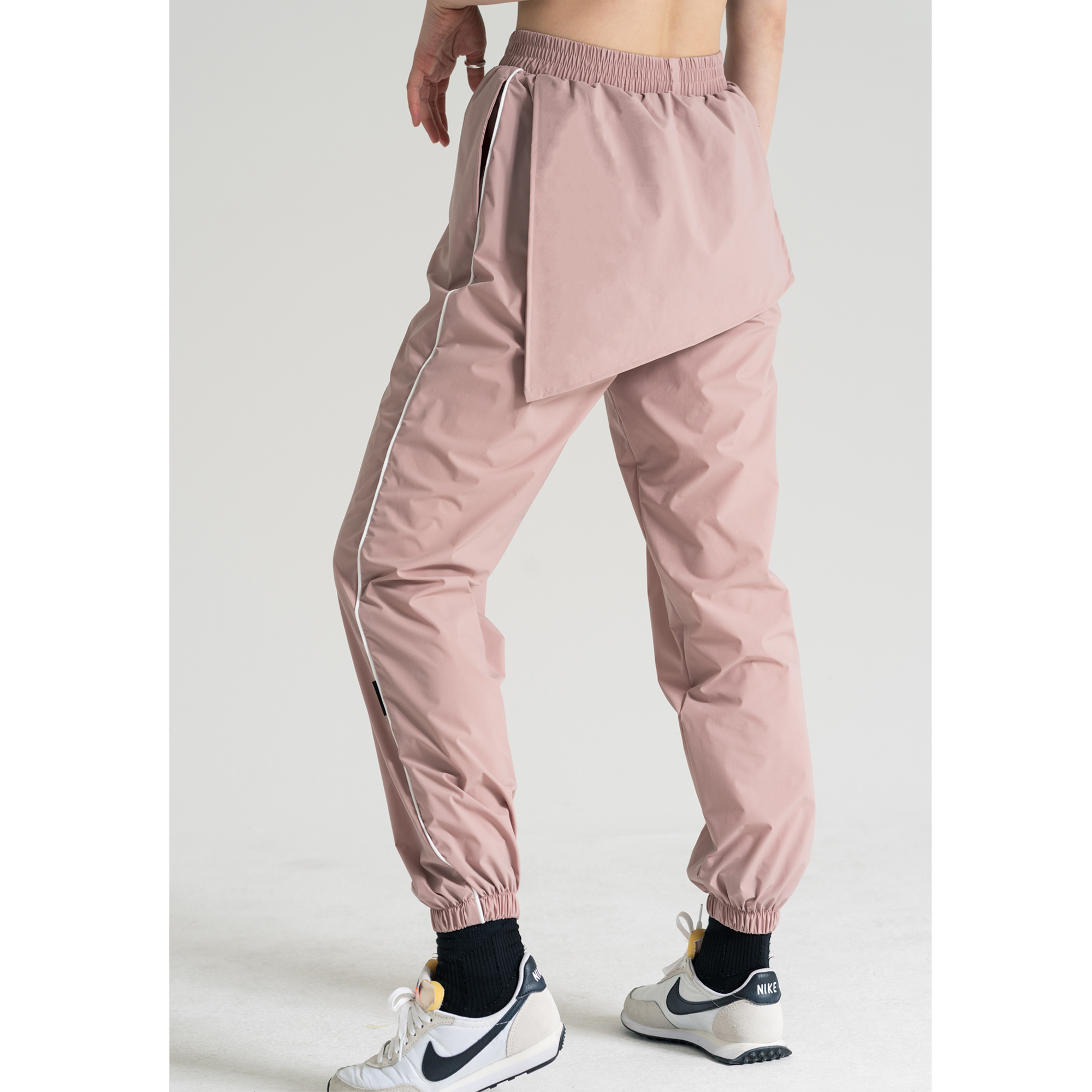 Creamy Hip Cover Joger Pants Rose Pink