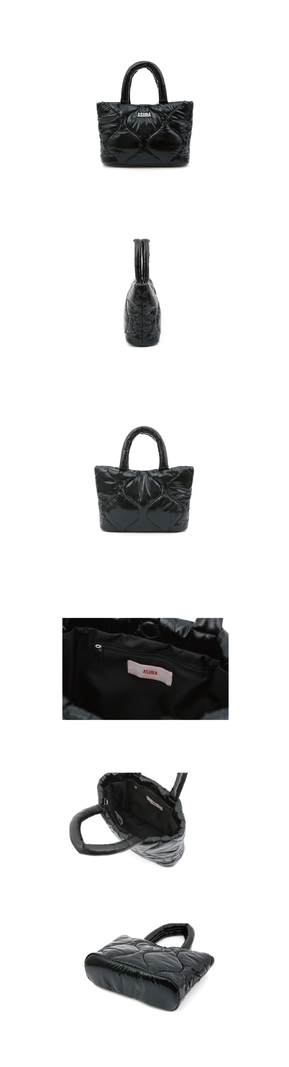 GLOSSY BAG - 2 COLORS BLACK