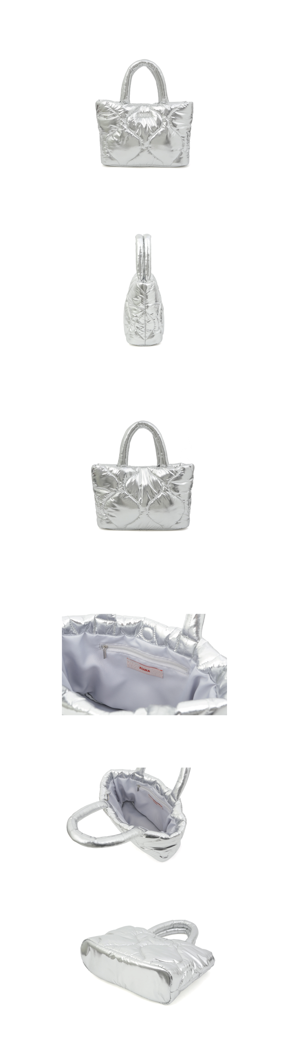 GLOSSY BAG - 2 COLORS SILVER