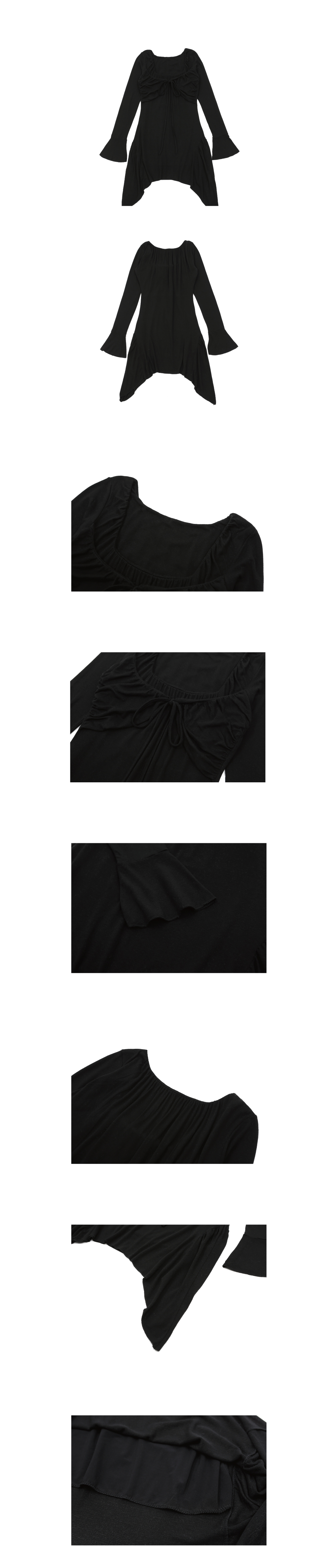 MUSINSA | ASURA RIBBON BUSTIER OPS [BLACK]