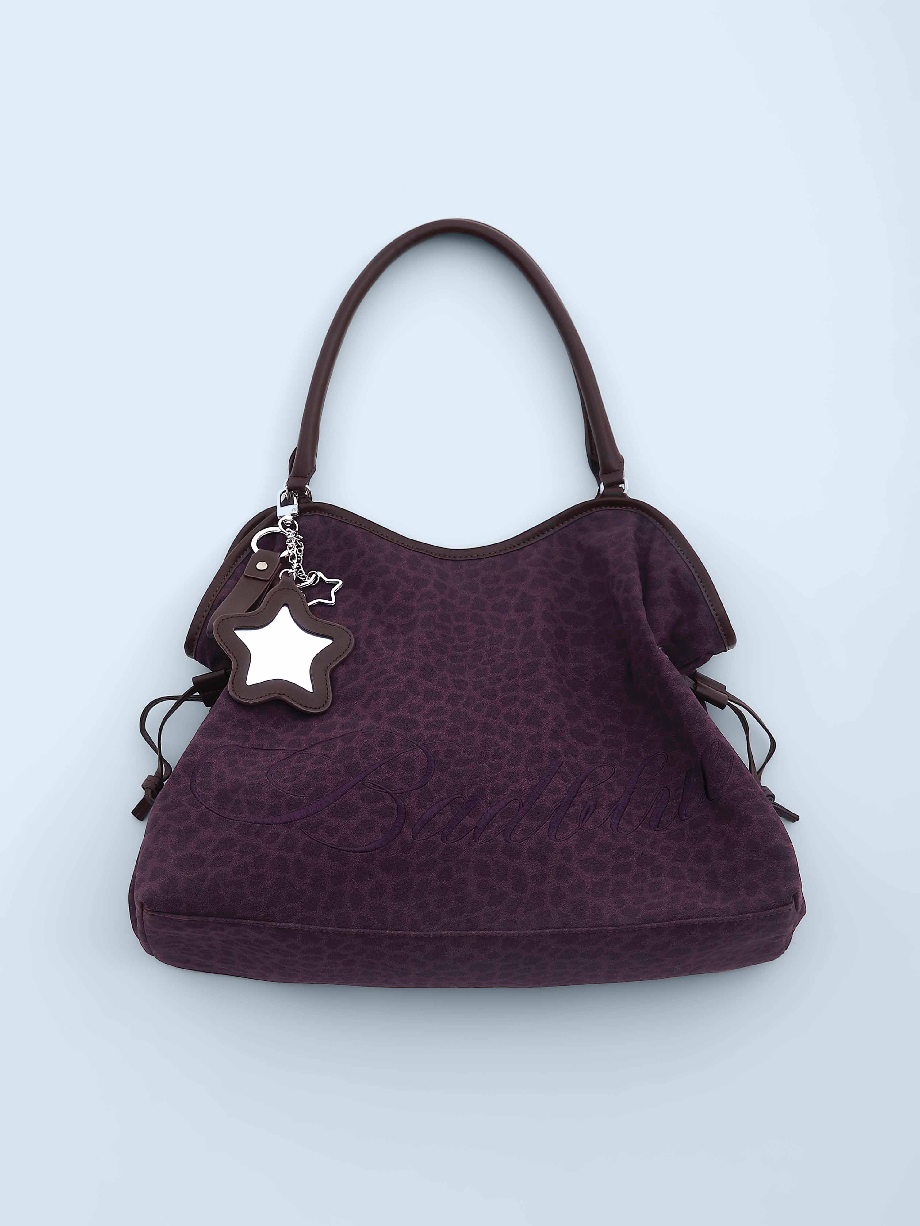 Washed Leopard Dimsum Bag Purple