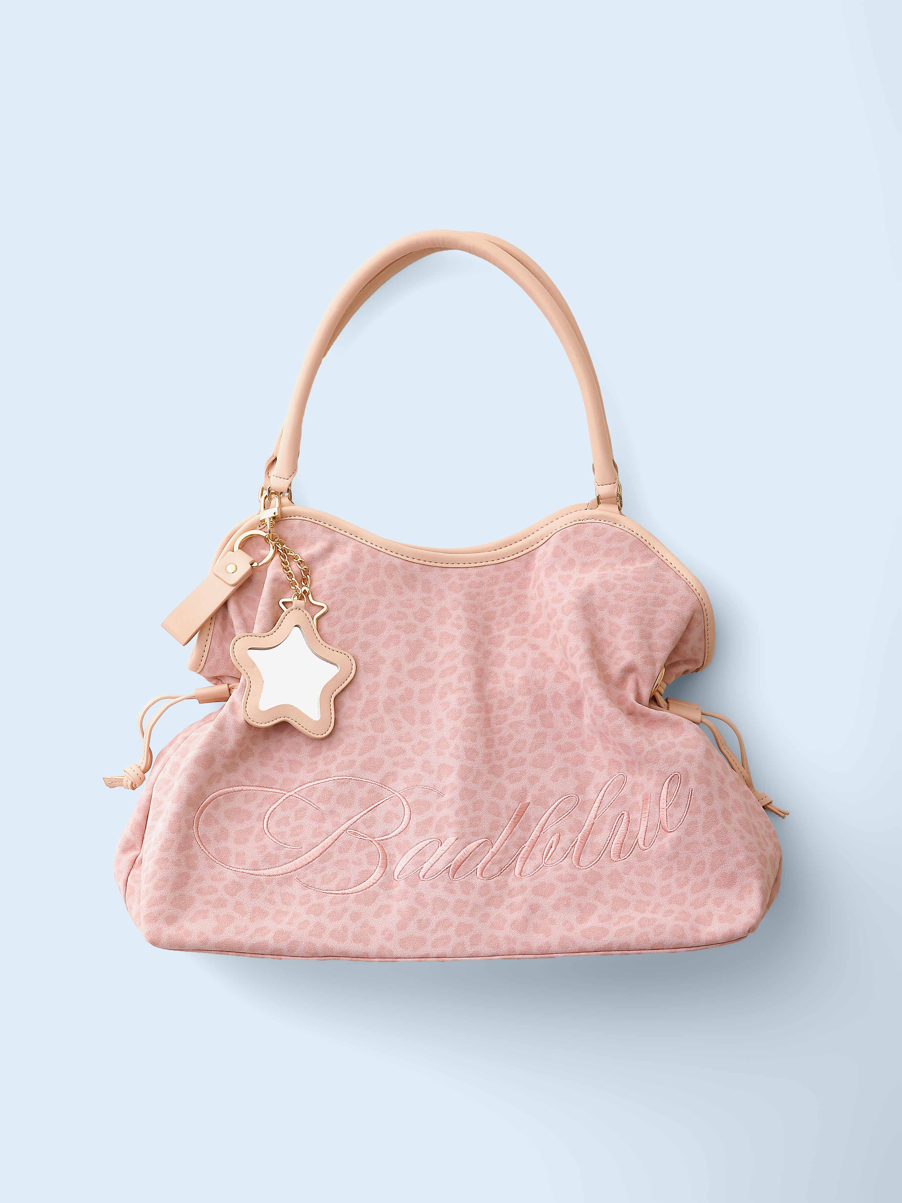 Washed Leopard Dimsum Bag Pink