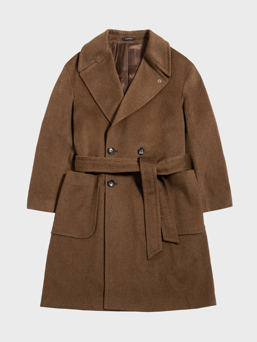 LORO PIANA DOUBLE OVERCOAT CAMEL BROWN 