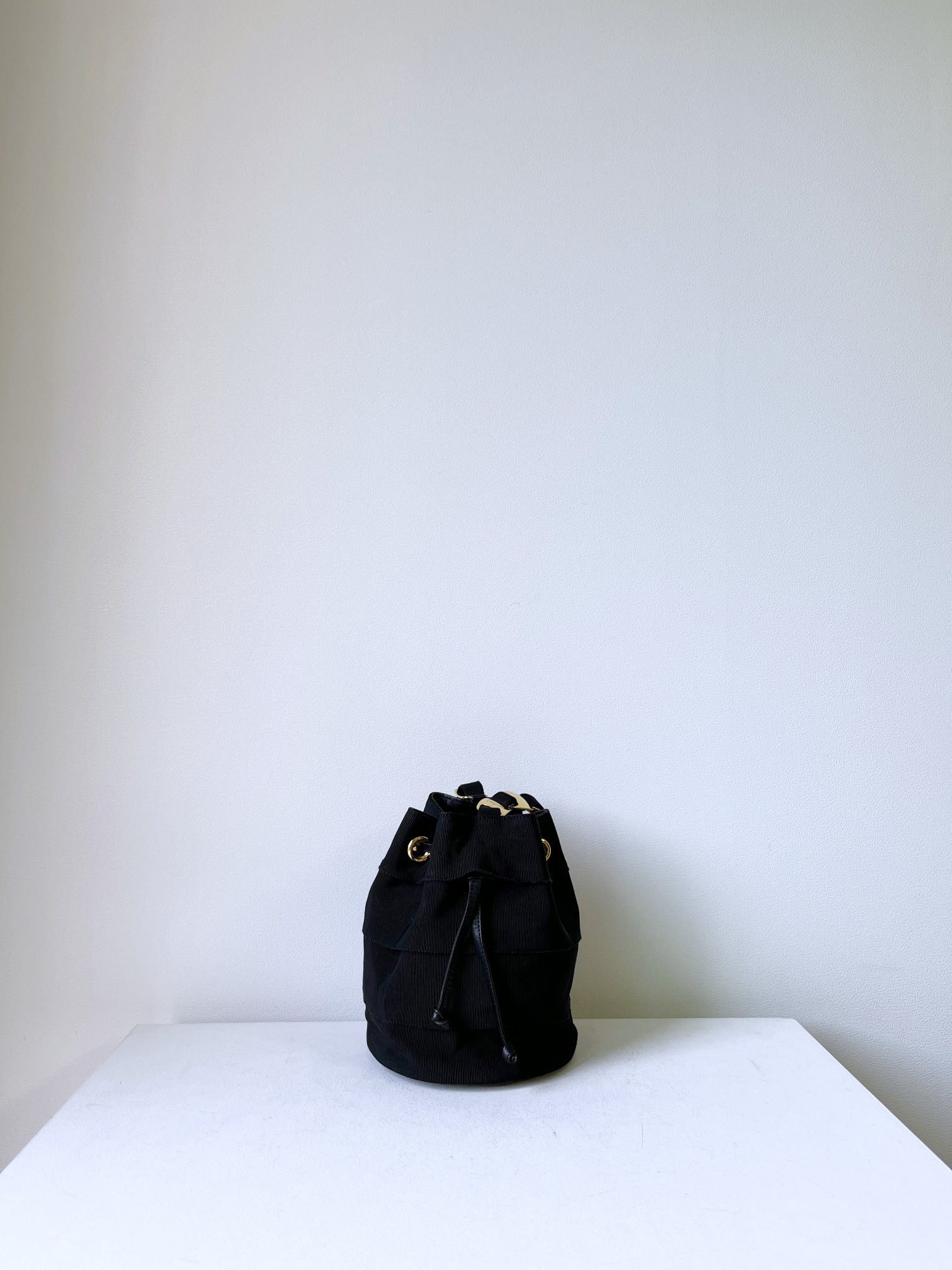 SALVATORE FERRAGAMO Vara Chain Mini Bucket Bag