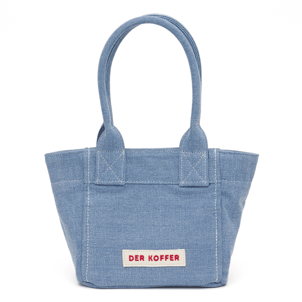 韓国人気【DER KOFFER】SHOPPER DENIM MINI #light indigo SHOPPER DENIM MINI [LIGHT INDIGO]