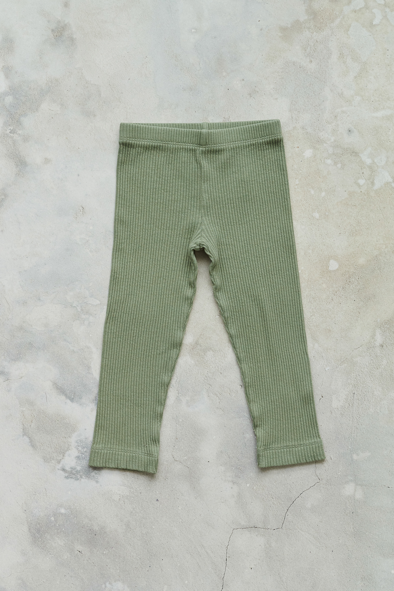 Ribbed pants - green