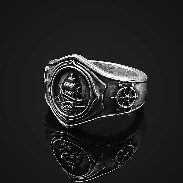 sailing ship ring