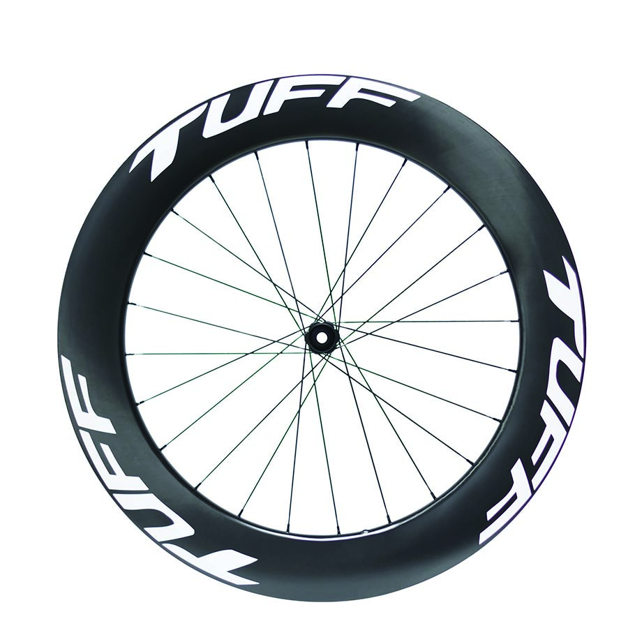PREMIUM 80 CARBON AERO FRONT WHEEL + KNIGHT CARBON REAR DISC WHEEL