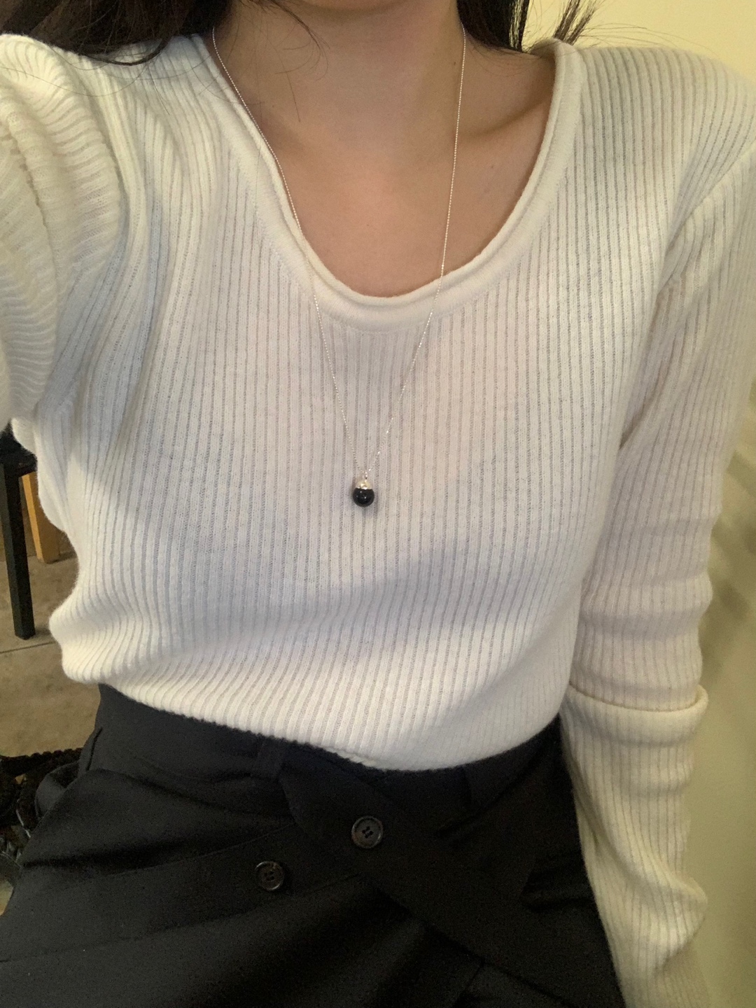 (silver925) Onyx symbol long necklace *silver 상세 이미지 17
