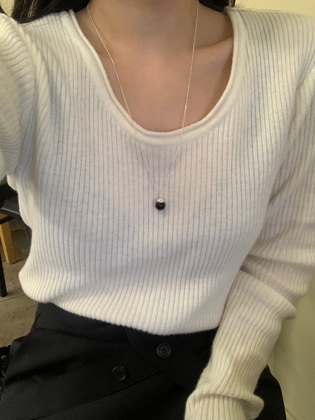 (silver925) Onyx symbol long necklace *silver 상세 이미지 19