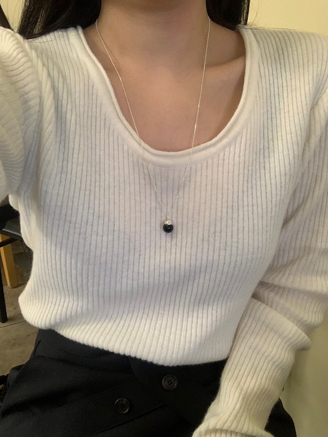 (silver925) Onyx symbol long necklace *silver 상세 이미지 20