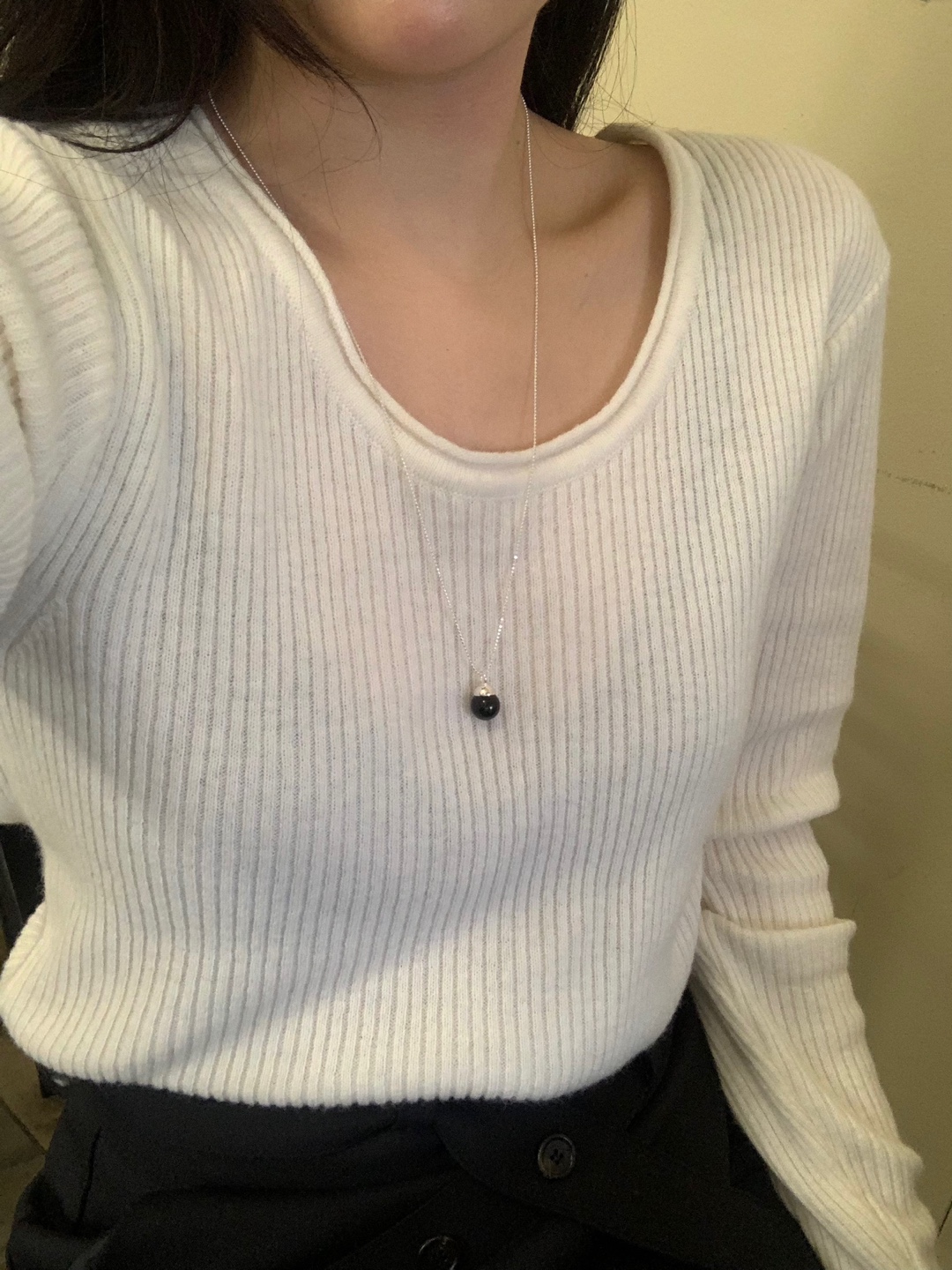 (silver925) Onyx symbol long necklace *silver 상세 이미지 28