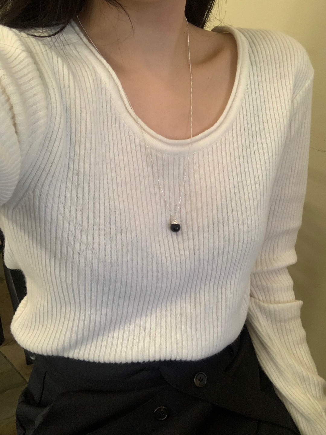 (silver925) Onyx symbol long necklace *silver 상세 이미지 29