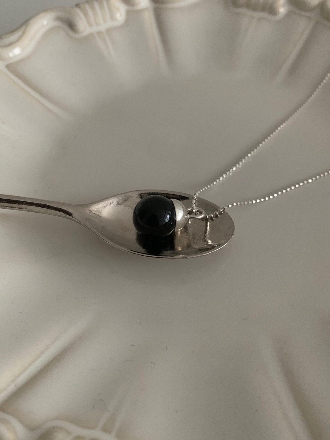 (silver925) Onyx symbol long necklace *silver 상세 이미지 36