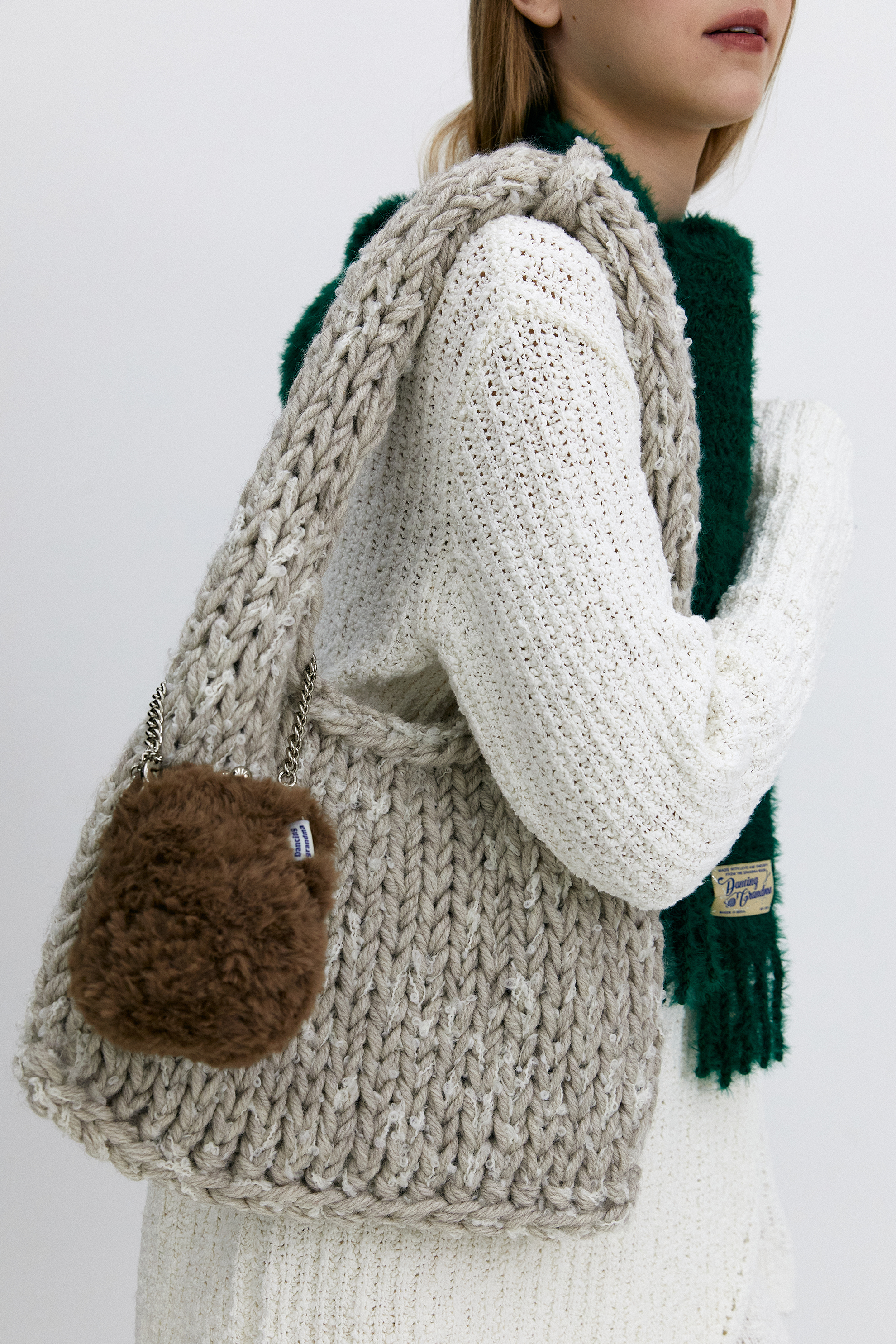 [댄싱그랜마]Big knitted : Woolly beige [W CONCEPT]