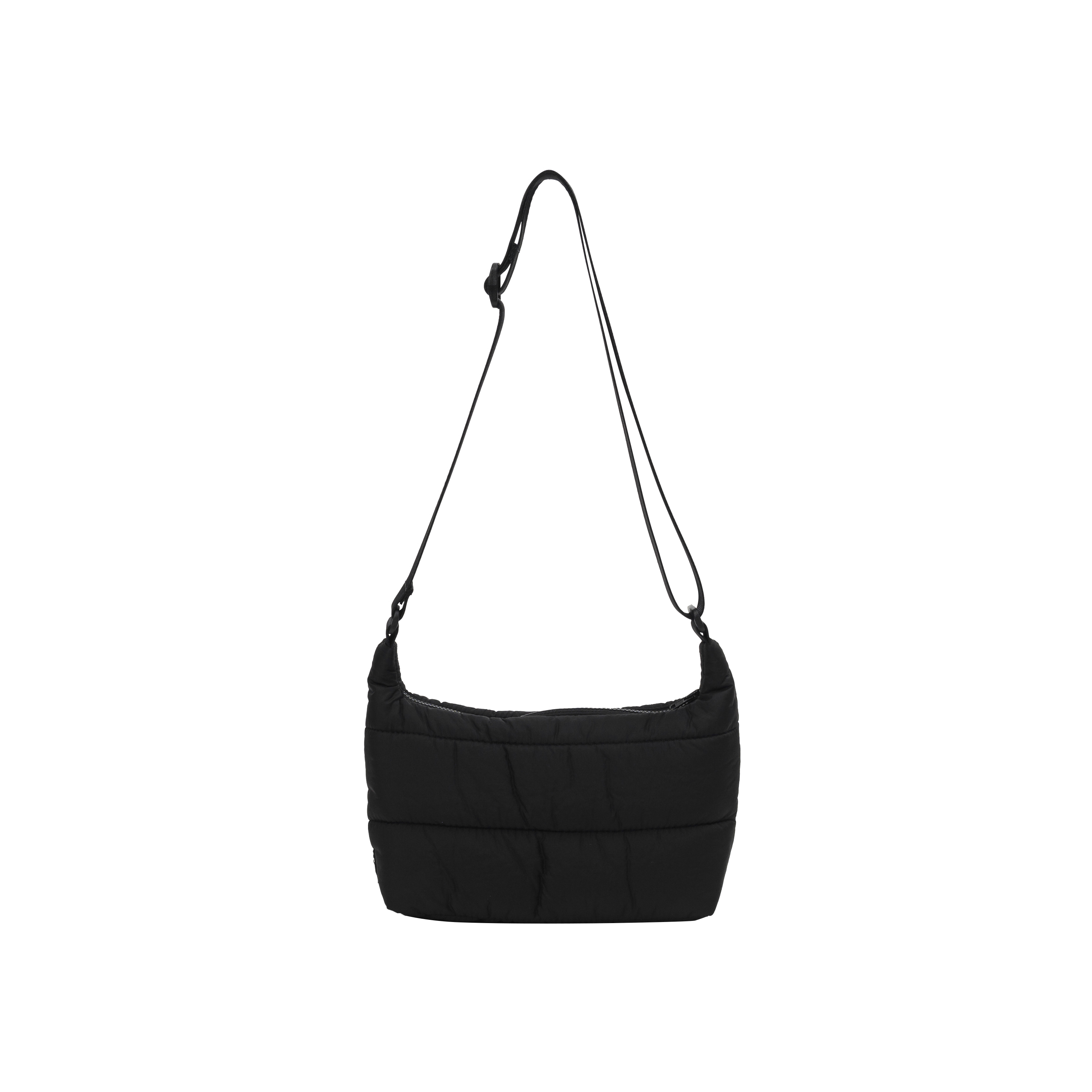 5nd)PADDED CROSS BODY BAG, BLACK