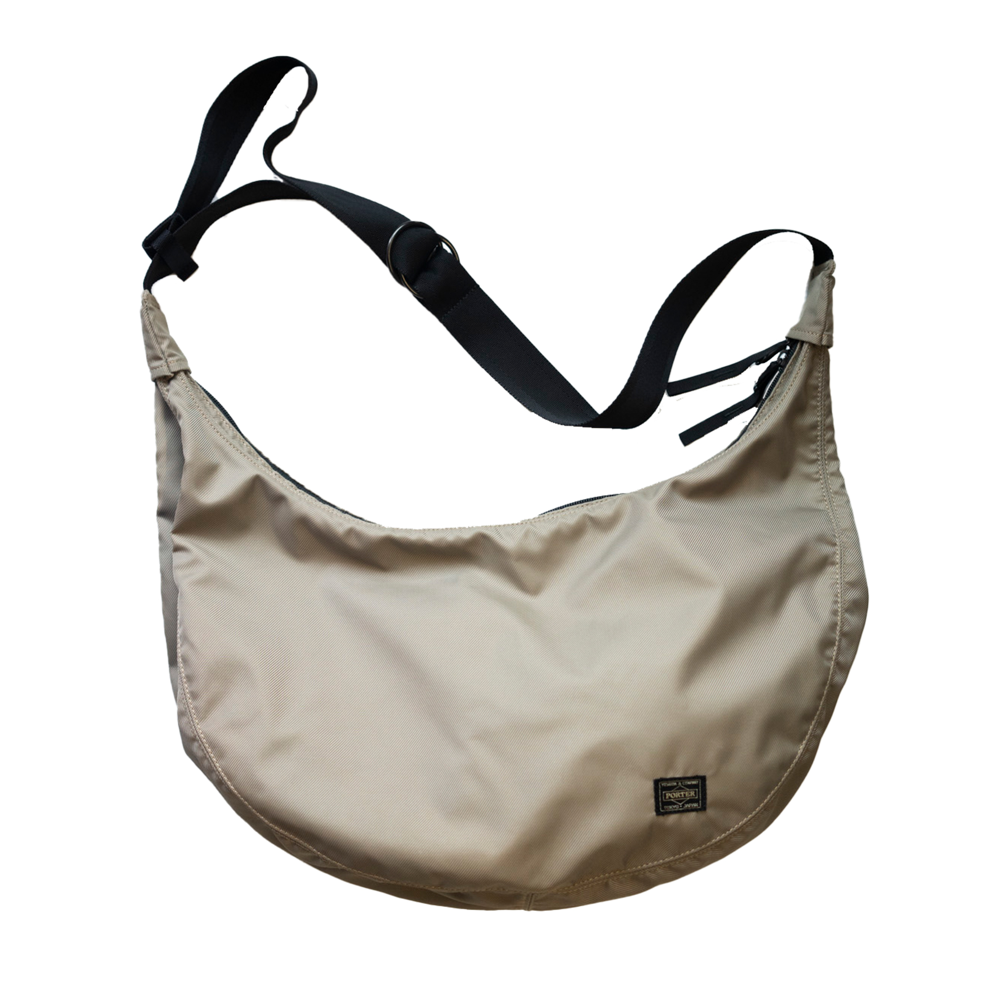 PORTER ROUND - SHOULDER BAG L (Khaki)