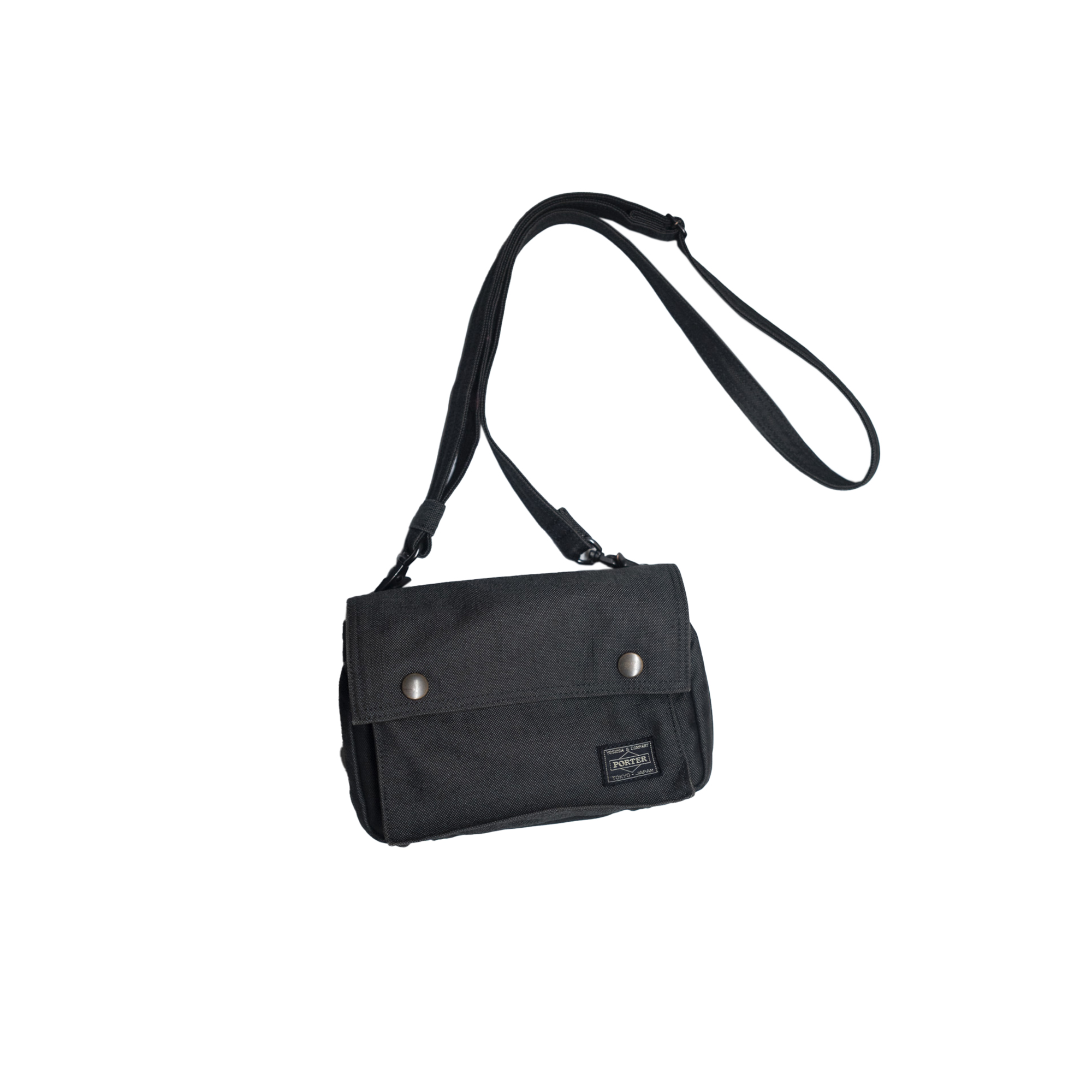 *rare PORTER SHOULDER BAG (Pouch, Washed Black)