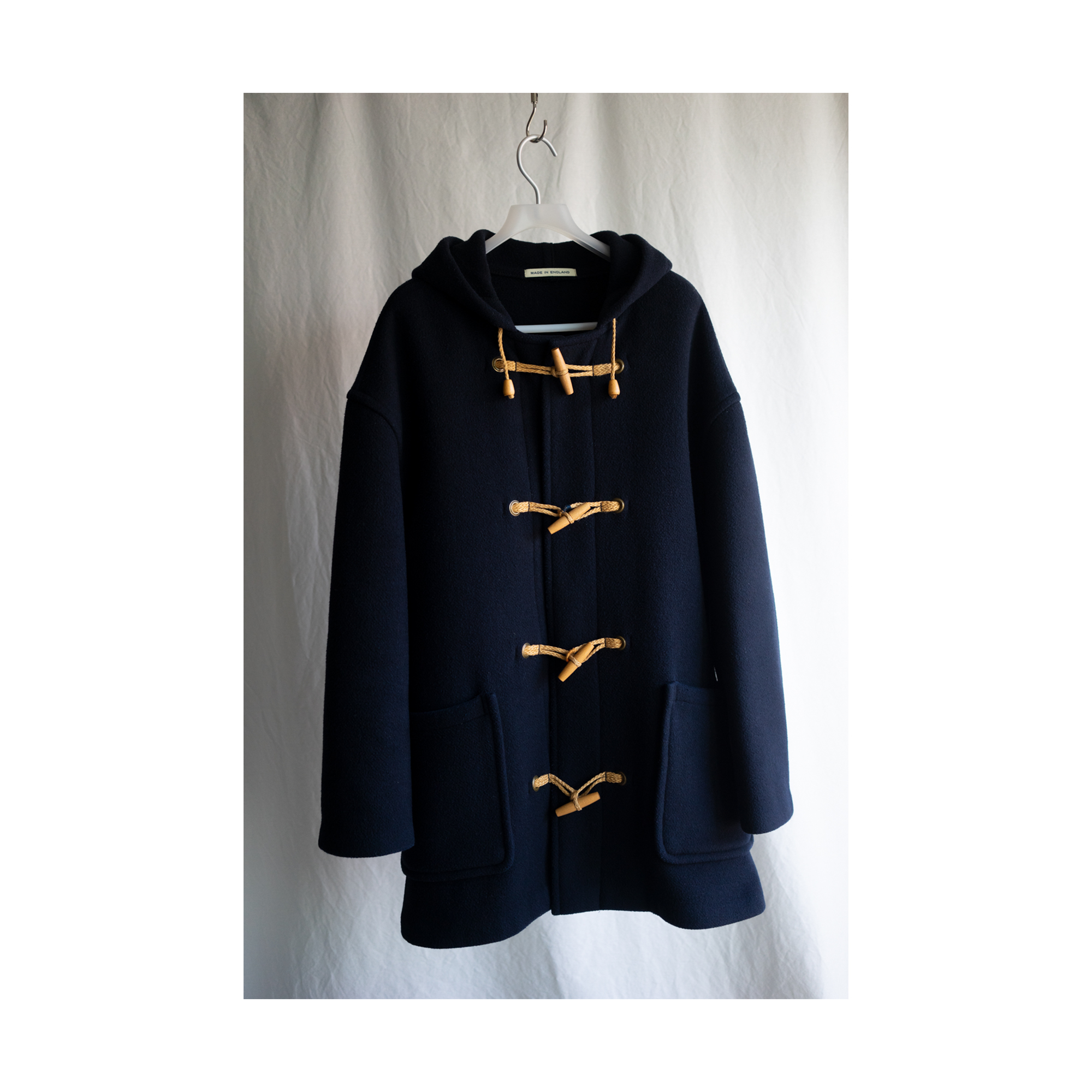 old GLOVERALL - Duffle Coat (Navy) *made in ENGLAND *JASE Repair