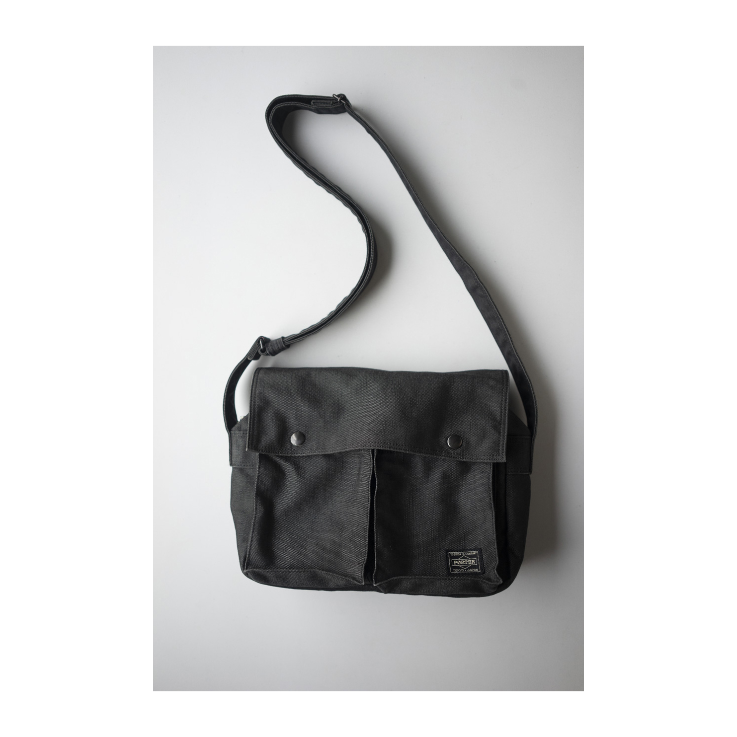 *rare PORTER SMOKY - Shoulder Bag (Washed Black)