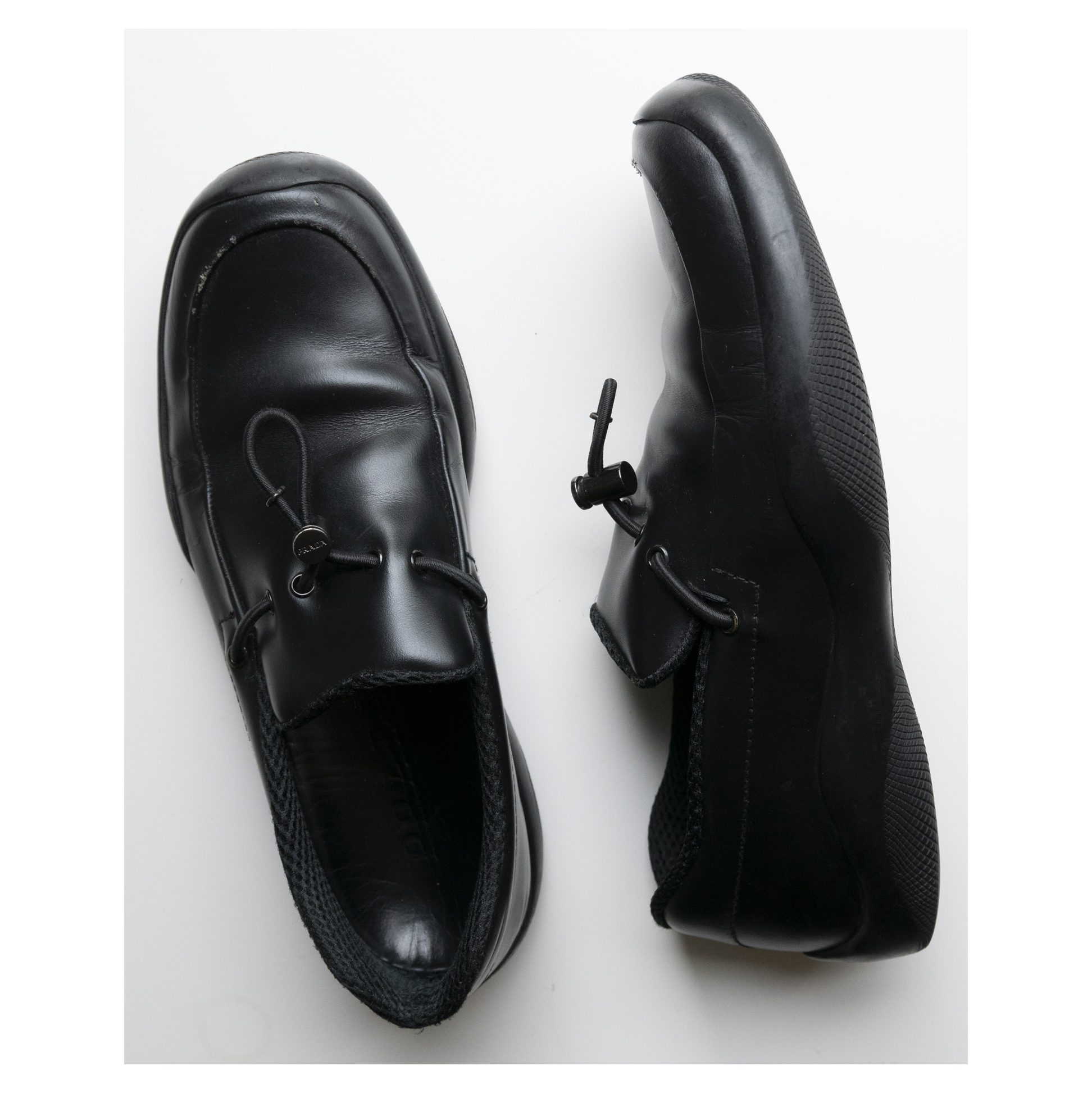 90s PRADA SPORT Toggle Sport Loafers (Black) 36 (about 230mm)