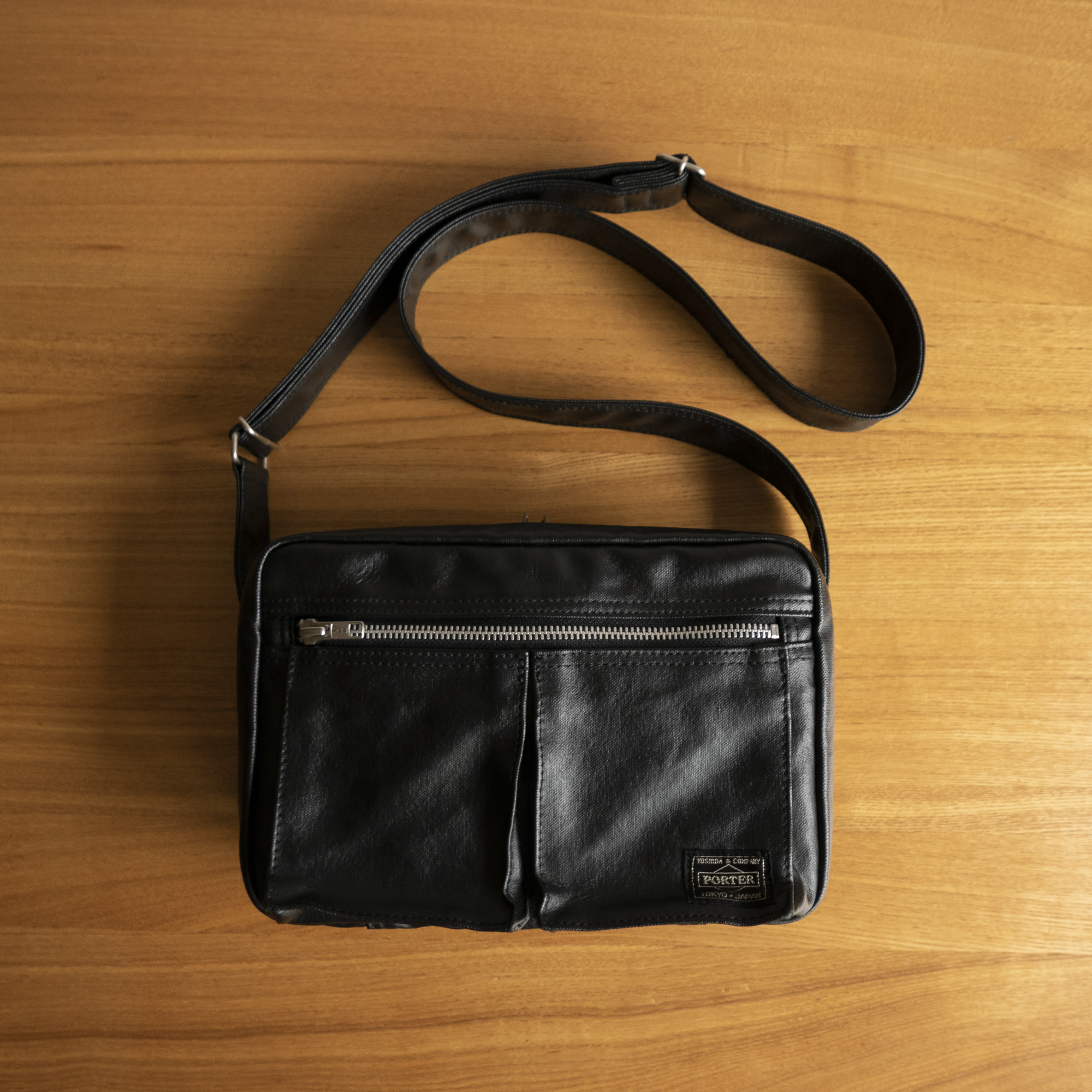 PORTER FREE STYLE - SQUARE SHOULDER BAG S (Black)