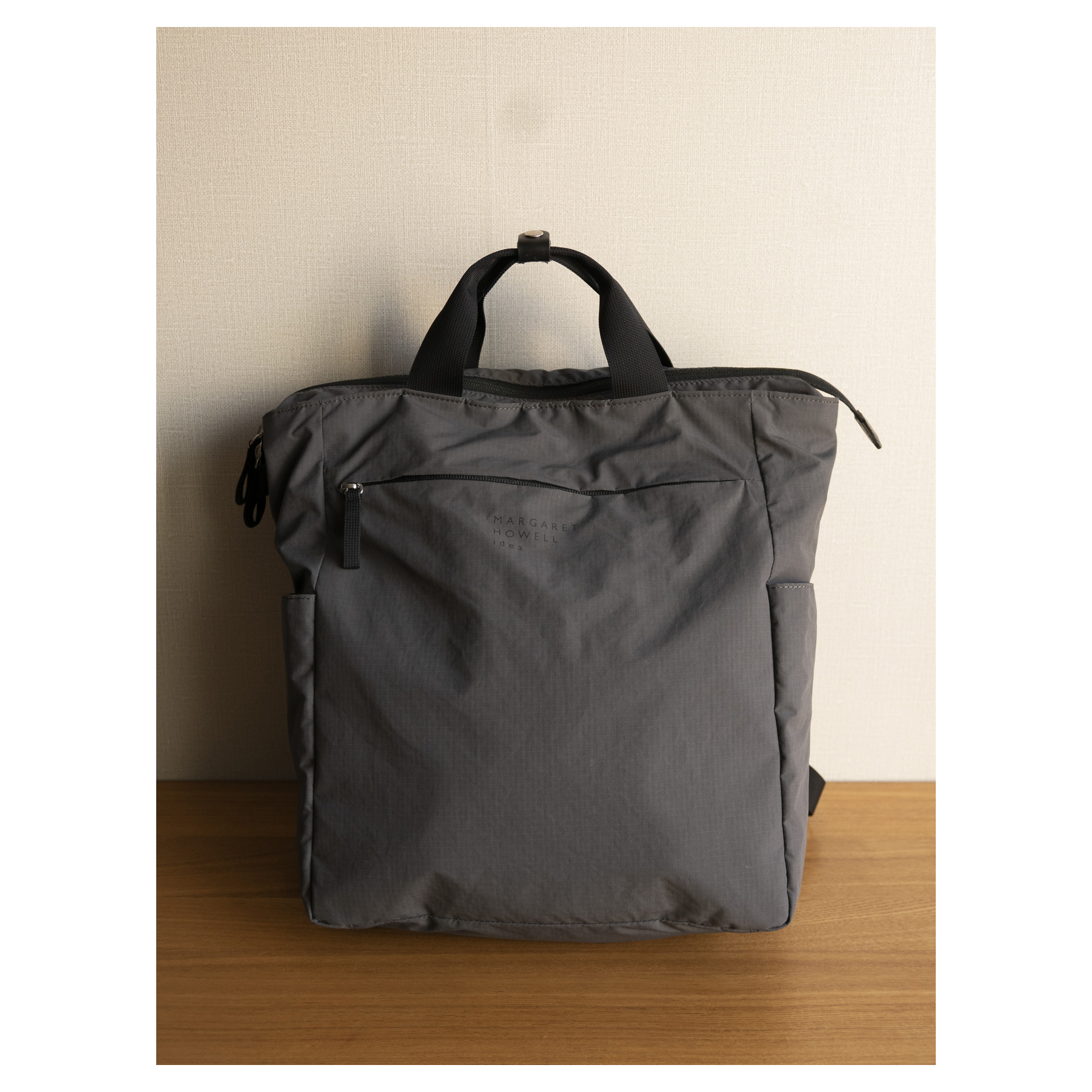 MARGARET HOWELL - Ripstop Nylon Backpack (Stone Gray)