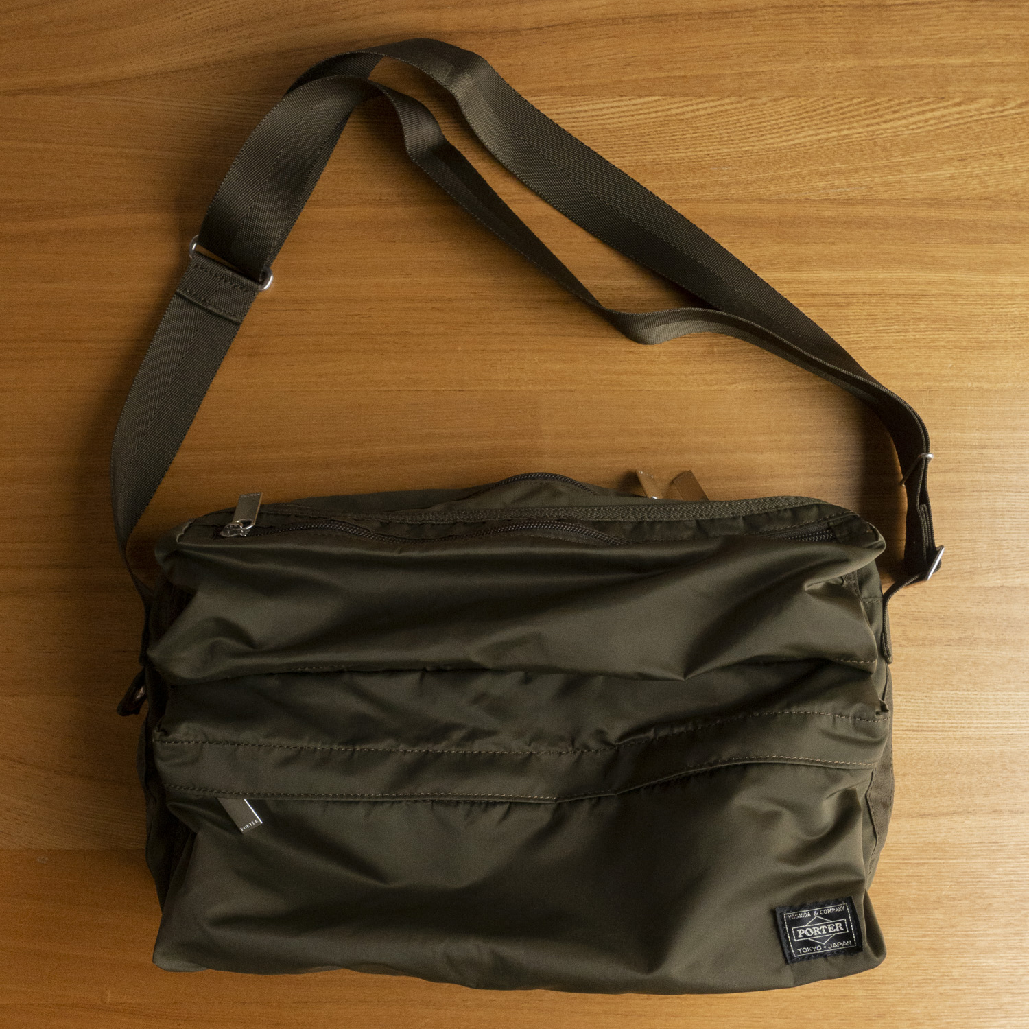 PORTER FRAME - SHOULDER BAG L (Khaki)