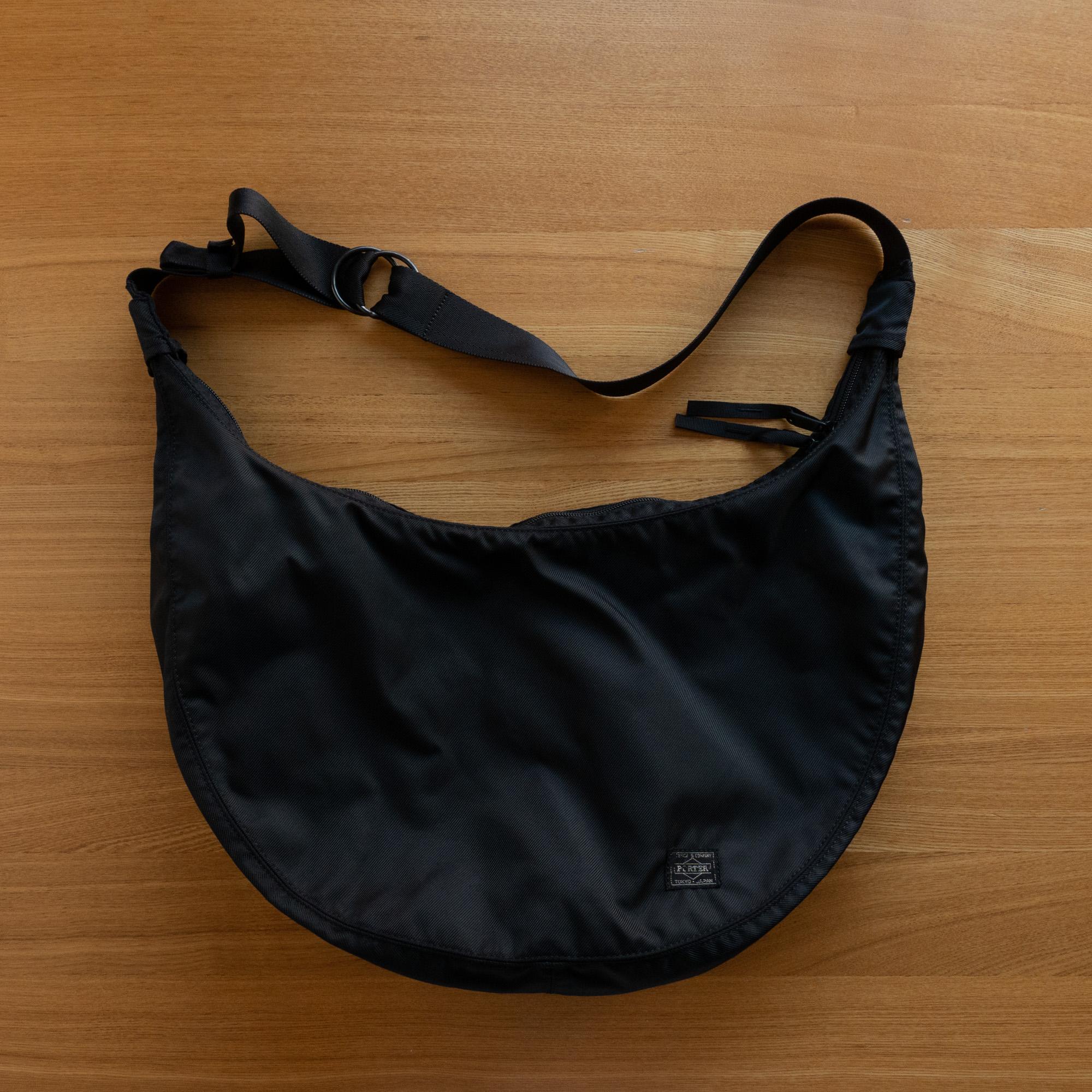 PORTER ROUND - SHOULDER BAG L (Black)