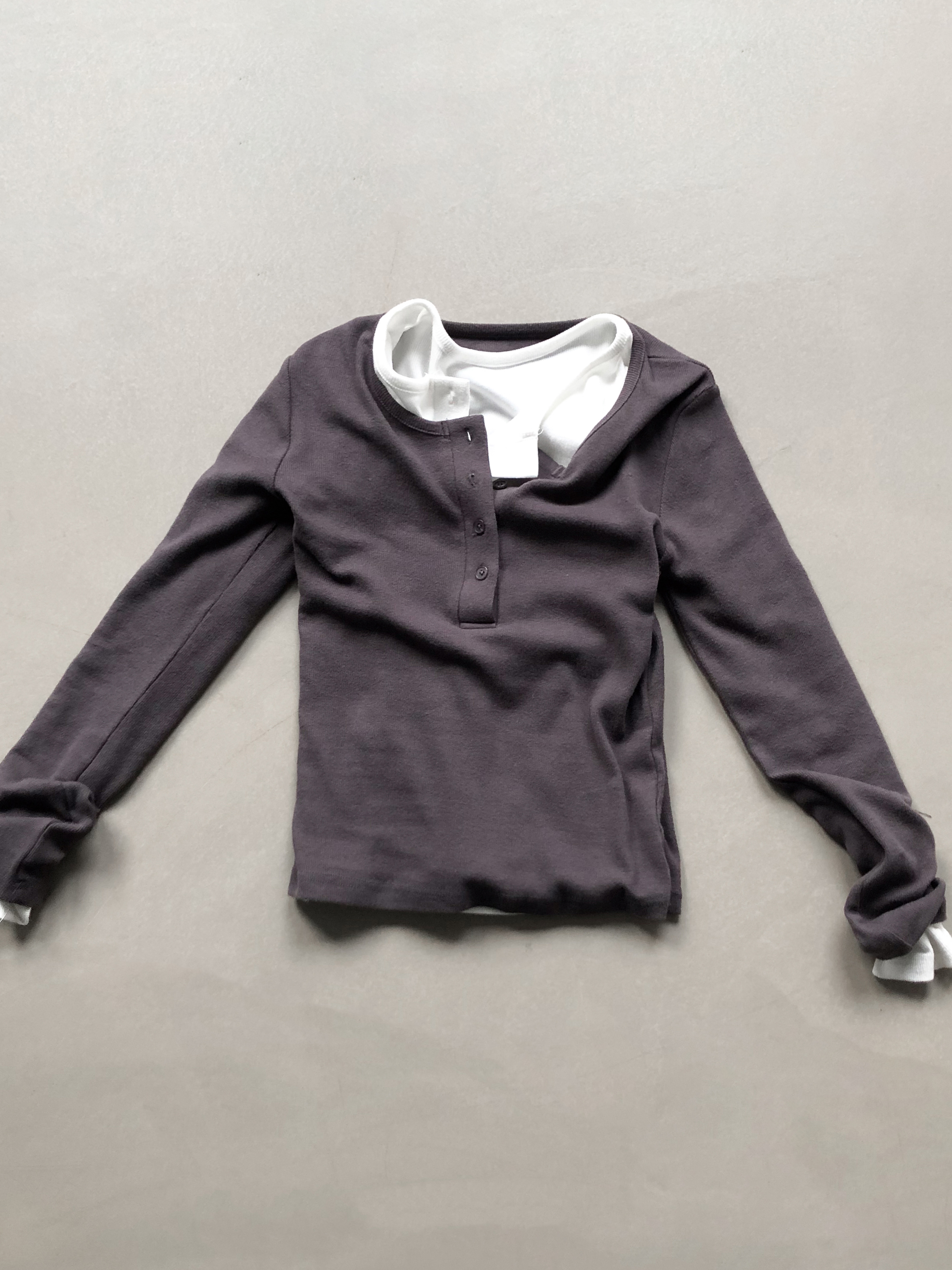 FLUFF BUTTON TOP (6COLOR)