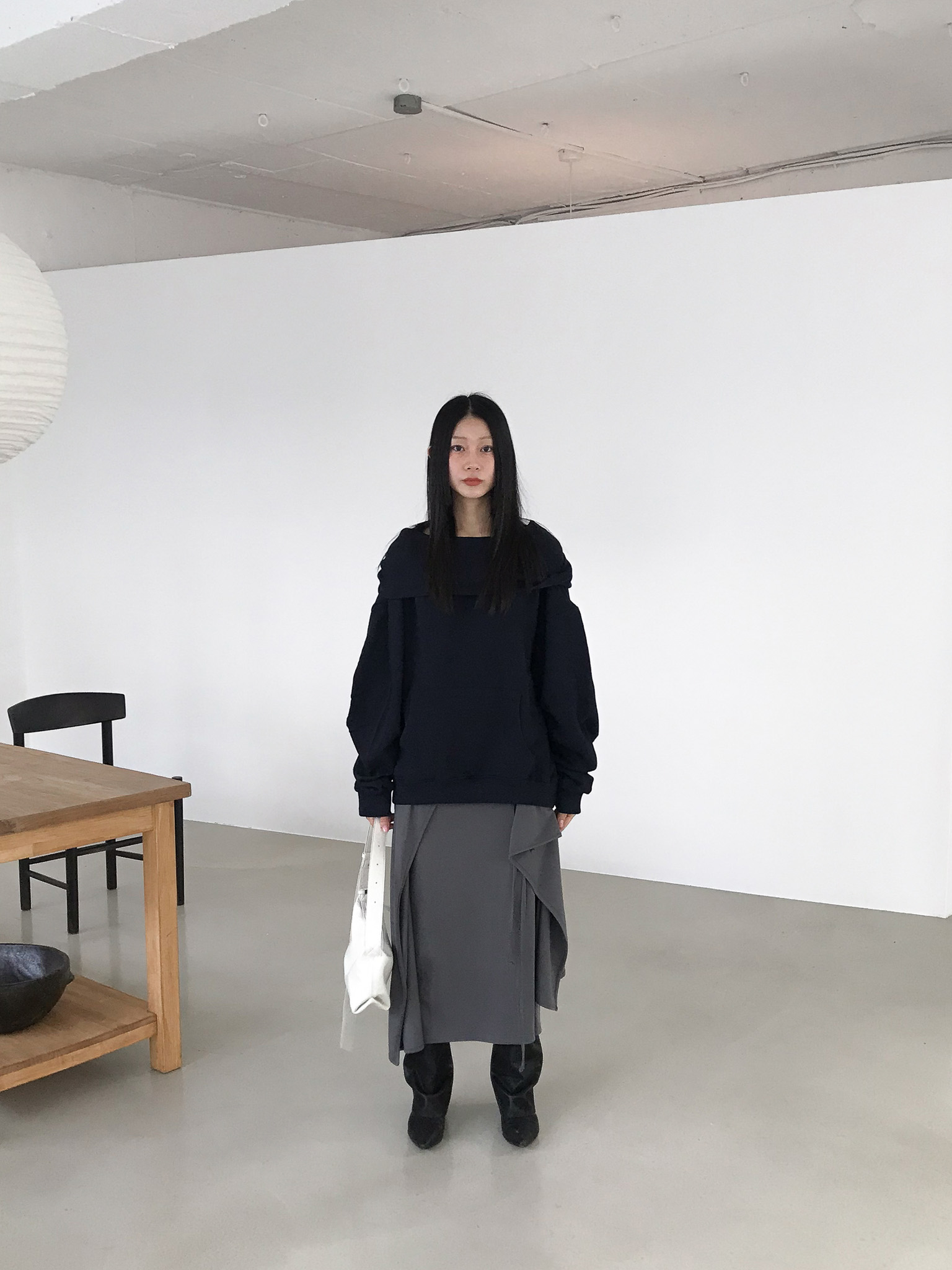 FOLDED WRAP SKIRT (2COLOR) 상세 이미지 8